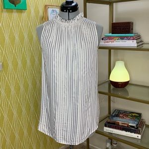 Banana Republic Ruffle Collar Sleeveless Blouse